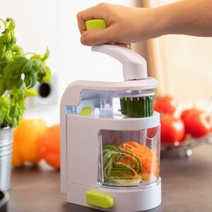 Versatile Spiralizer – 4-Blade Vegetable Spiral Cutter with Collection Container