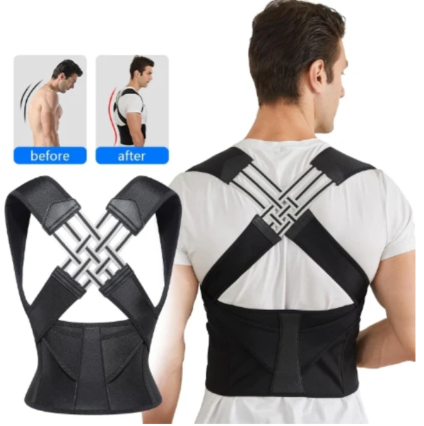 Adjustable Posture Corrector with Widened Shoulder Straps and Skin-Friendly Materials